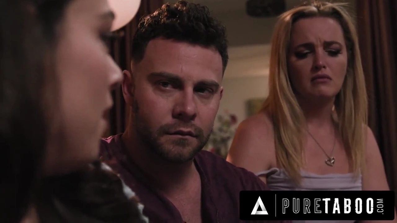 A taboo encounter: Desperate couple Charlie Forde and Seth Gamble engage in sexual activity with pregnant teenager Sophia Burns porn video